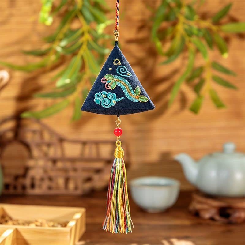 Nimara Ritual Embroidery Zongzi Triangle Scorpion Cute Animal Decor