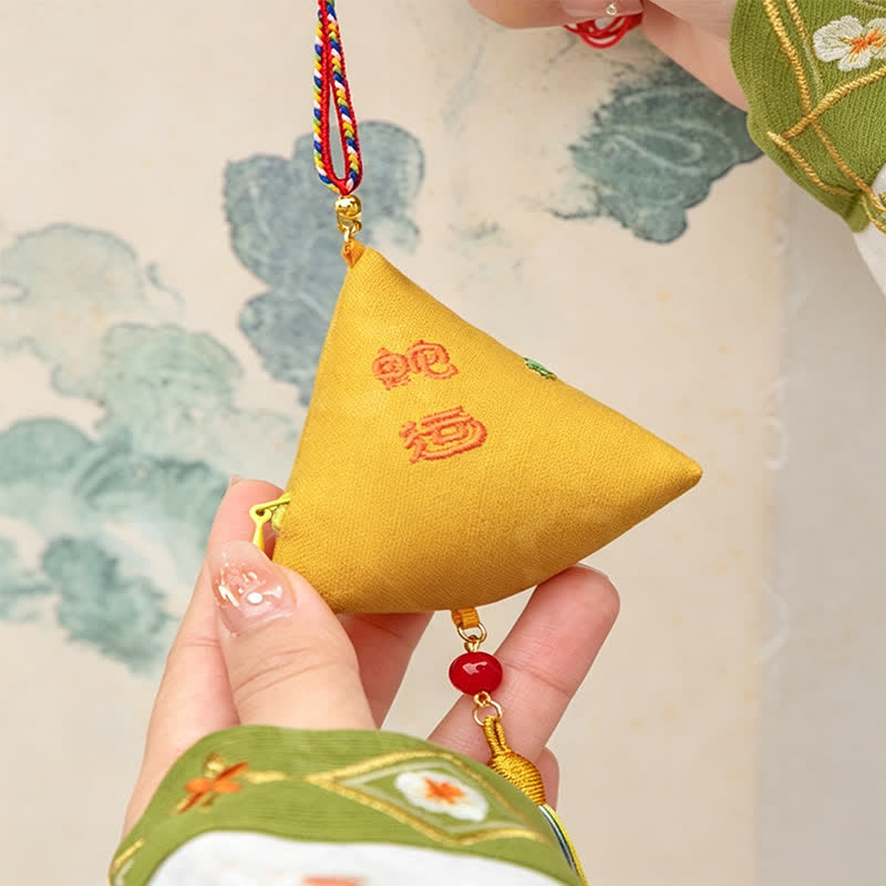 Nimara Ritual Embroidery Zongzi Triangle Scorpion Cute Animal Decor