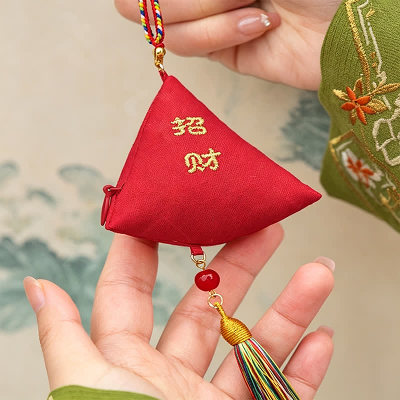 Nimara Ritual Embroidery Zongzi Triangle Scorpion Cute Animal Decor