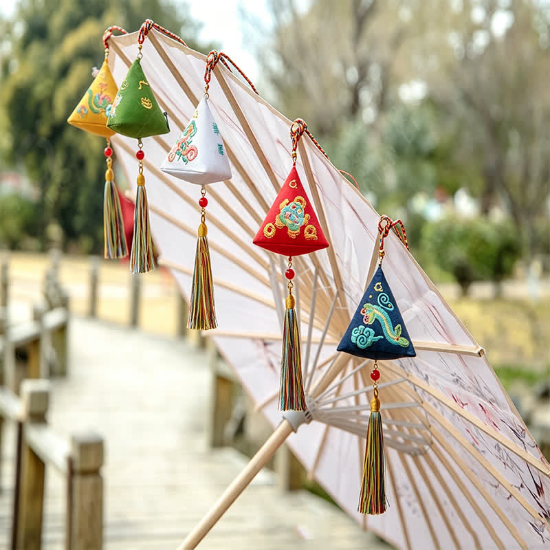 Nimara Ritual Embroidery Zongzi Triangle Scorpion Cute Animal Decor