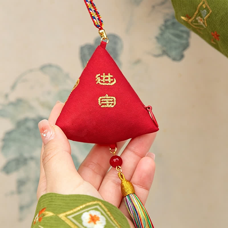 Nimara Ritual Embroidery Zongzi Triangle Scorpion Cute Animal Decor