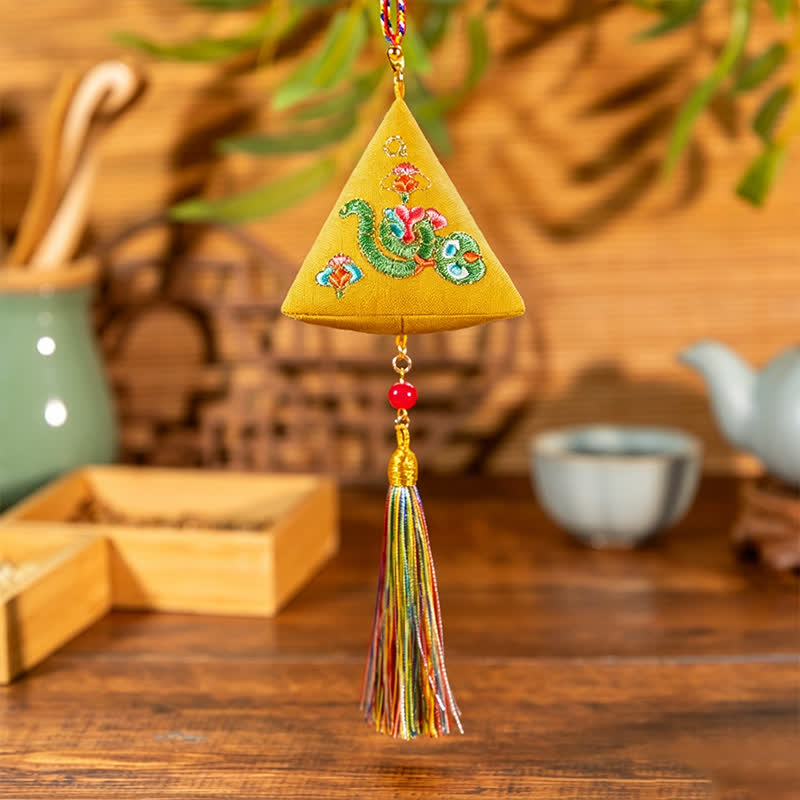 Nimara Ritual Embroidery Zongzi Triangle Scorpion Cute Animal Decor