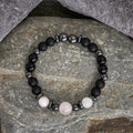 Nimara Ritual Hematite Black Beads Support Bracelet