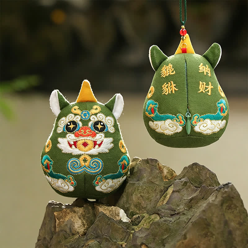 Nimara Ritual Lucky Pi Xiu Qilin Dragon Fox Wealth Cute Animal Decor