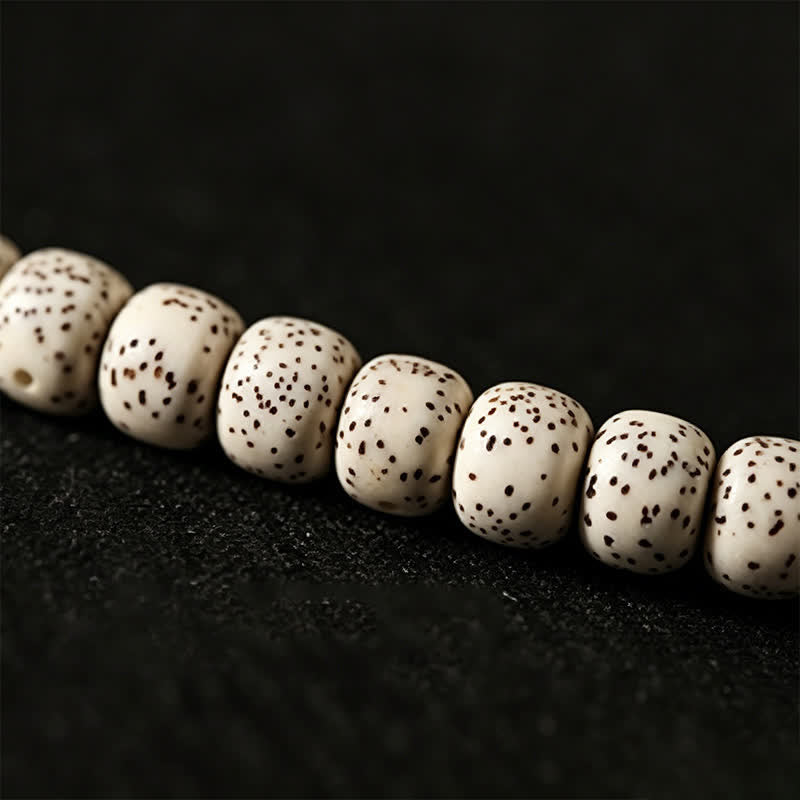 Nimara Ritual Star Moon Bodhi Seed Dzi Bead Wisdom Hand-Woven Tibetan 108 Bead Mala