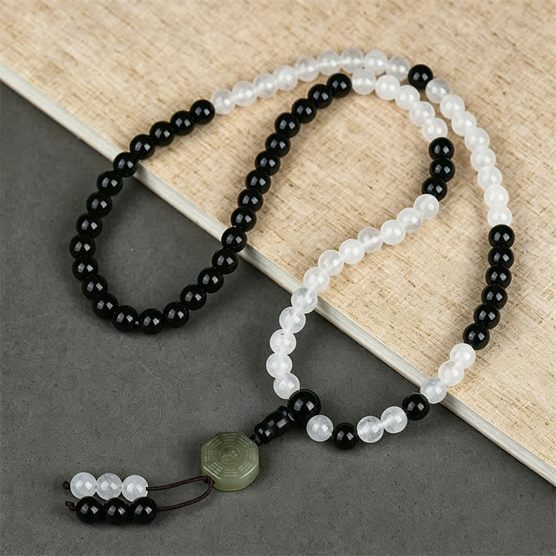 Nimara Ritual Black Obsidian Bagua Protection Hand Beaded Bracelet