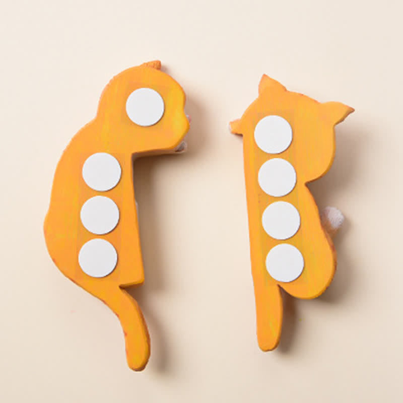 Nimara Ritual Painted Resin Cat Switch Cover Cute Animal Decor