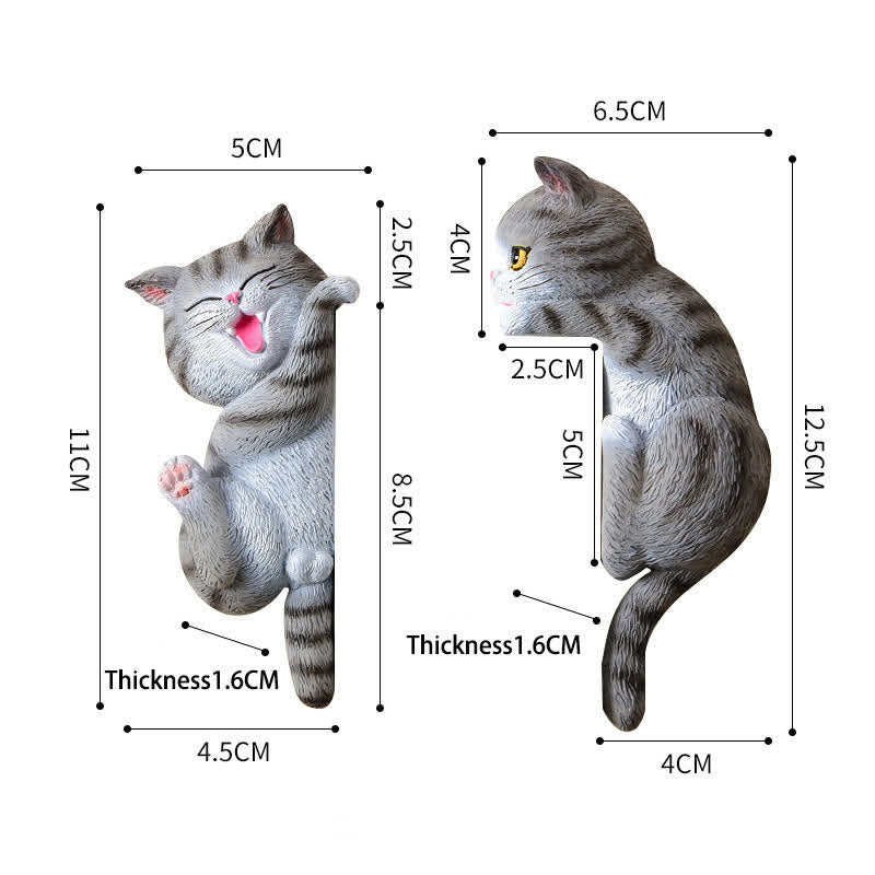 Nimara Ritual Painted Resin Cat Switch Cover Cute Animal Decor