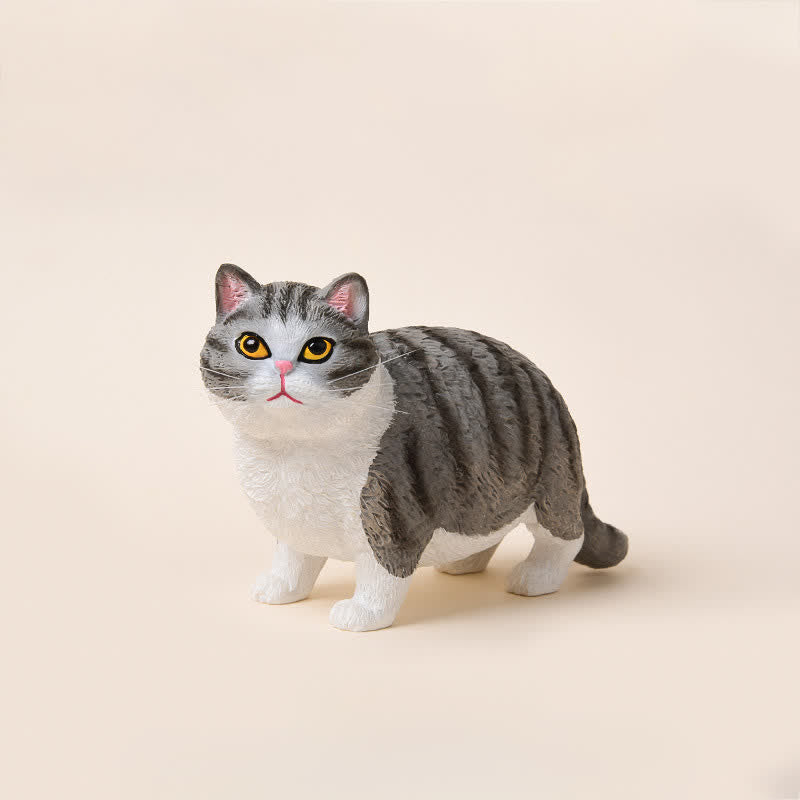 Nimara Ritual Painted Resin Little Chubby Cat Cute Animal Decor