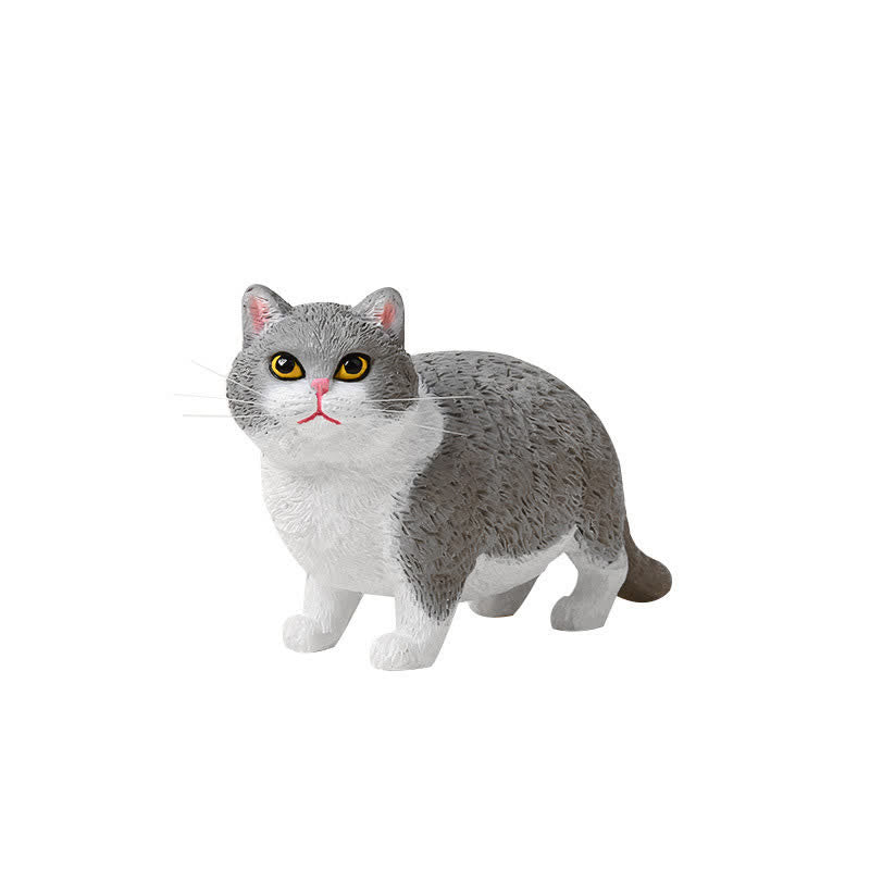 Nimara Ritual Painted Resin Little Chubby Cat Cute Animal Decor