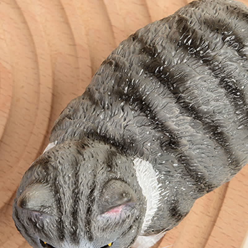 Nimara Ritual Painted Resin Little Chubby Cat Cute Animal Decor