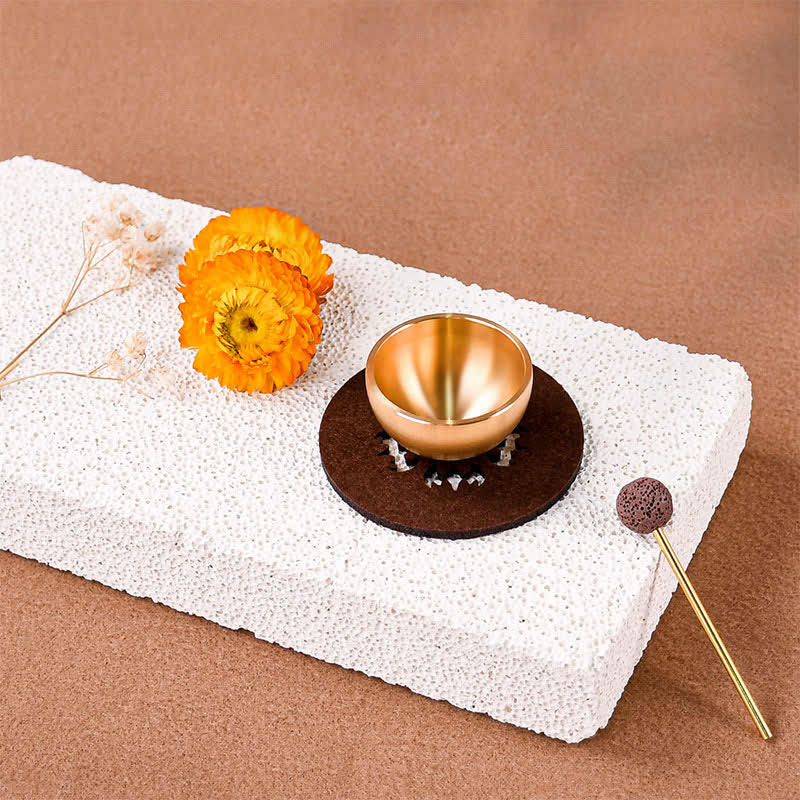 Nimara Ritual Brass Mini Grounding Meditation Singing Bowls Gift Set