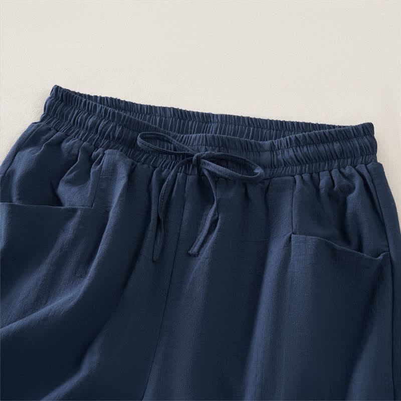 Nimara Ritual Summer Casual Minimalist Drawstring Solid Women's Shorts With Pocket