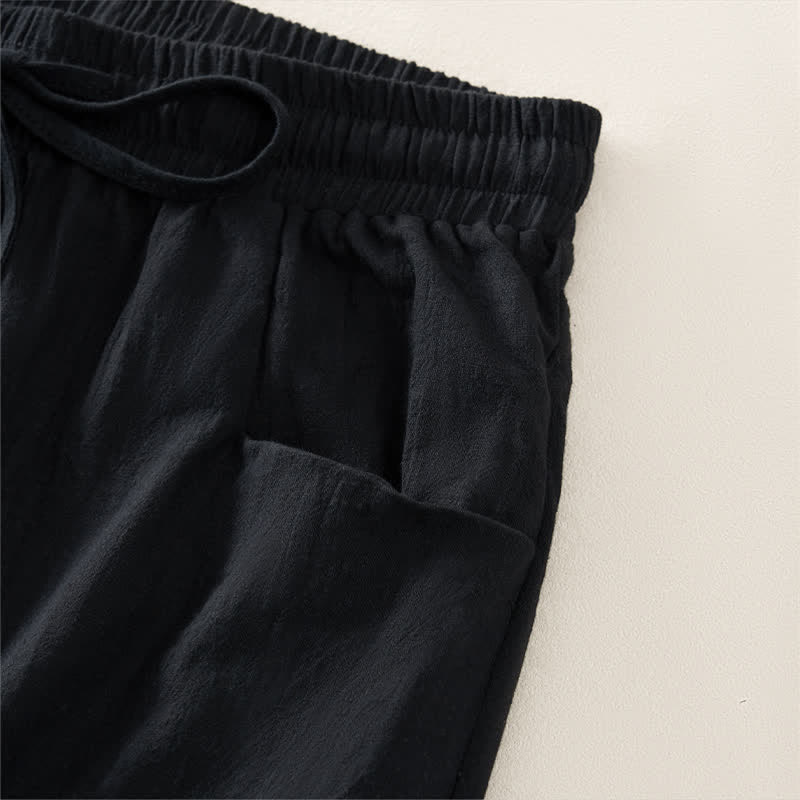 Nimara Ritual Summer Casual Minimalist Drawstring Solid Women's Shorts With Pocket