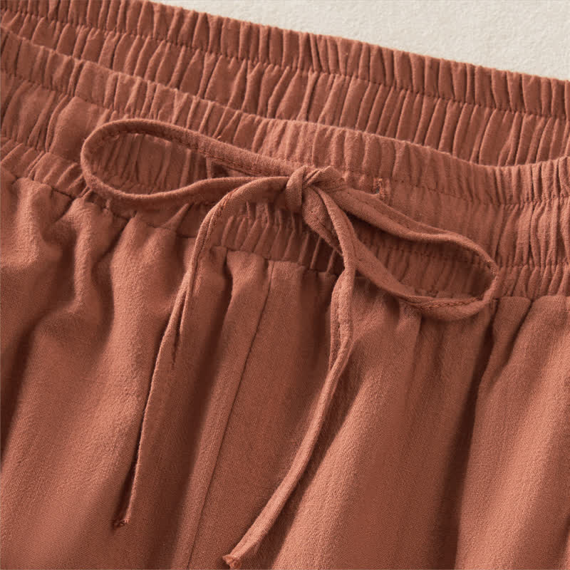 Nimara Ritual Summer Casual Minimalist Drawstring Solid Women's Shorts With Pocket