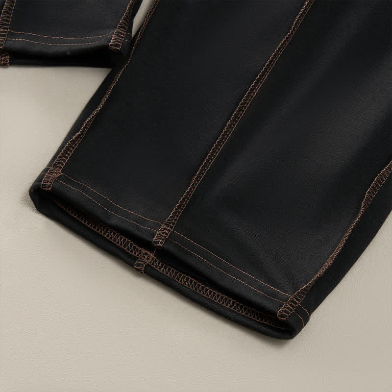 Nimara Ritual Summer Casual Minimalist Drawstring Patch Pocket Solid Ankle Pants Women's Straight Leg Pants With Pocket