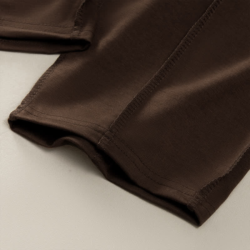 Nimara Ritual Summer Casual Minimalist Drawstring Patch Pocket Solid Ankle Pants Women's Straight Leg Pants With Pocket