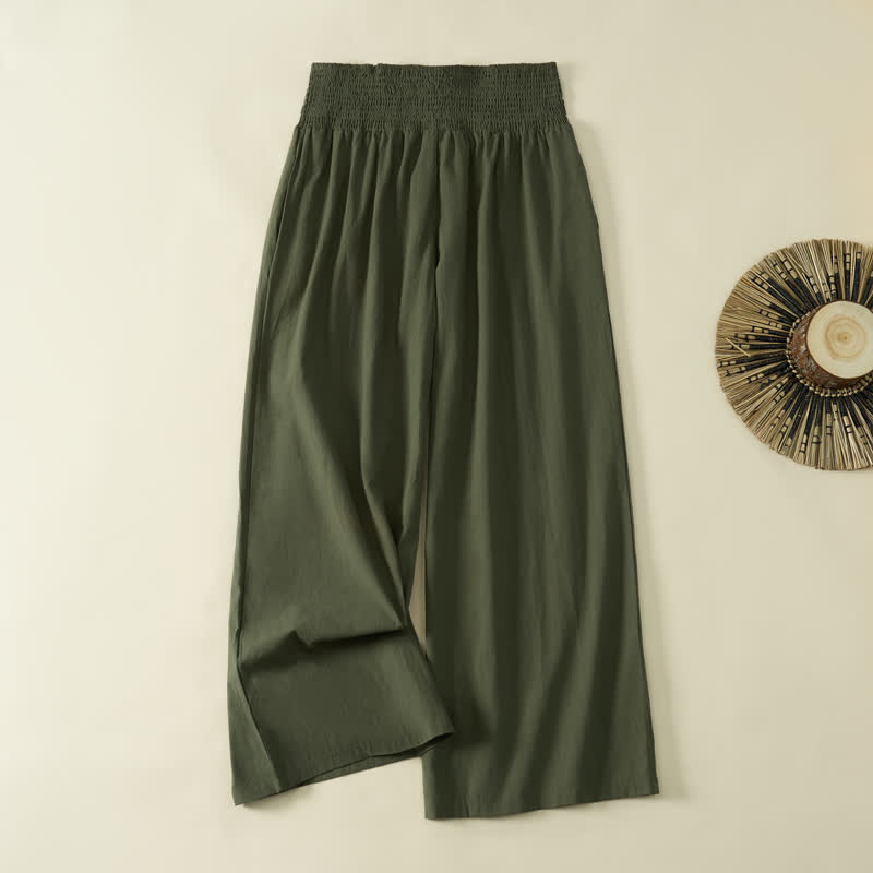 Nimara Ritual Spring Summer Casual Minimalist Solid Long Pants Women's Wide Leg Pants With Pocket