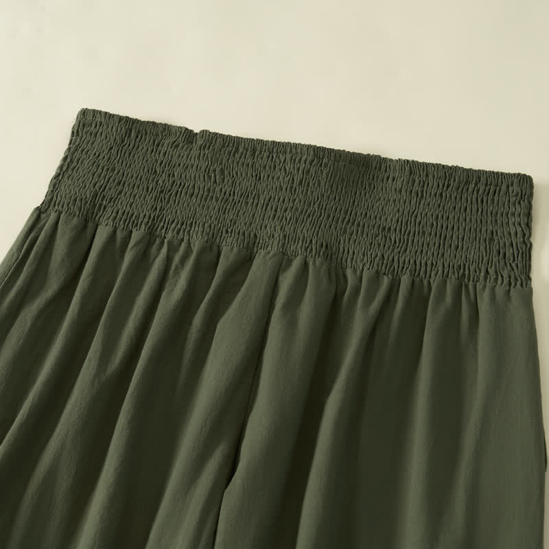 Nimara Ritual Spring Summer Casual Minimalist Solid Long Pants Women's Wide Leg Pants With Pocket