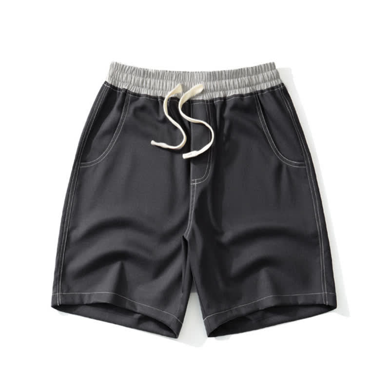 Nimara Ritual Summer Casual Athletic Drawstring Solid Men's Shorts With Pocket