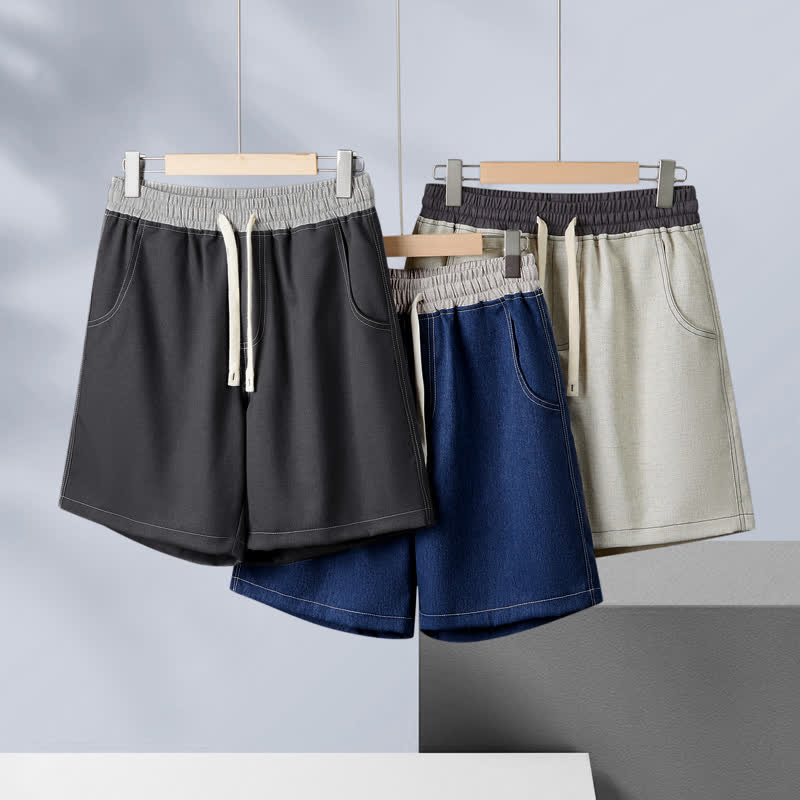 Nimara Ritual Summer Casual Athletic Drawstring Solid Men's Shorts With Pocket