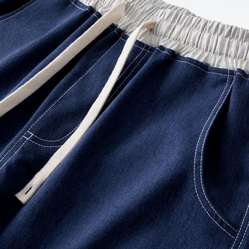 Nimara Ritual Summer Casual Athletic Drawstring Solid Men's Shorts With Pocket