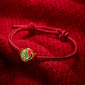 Nimara Ritual Handmade Red String Double Koi Fish Protection Braided Cord Adjustable Bracelet