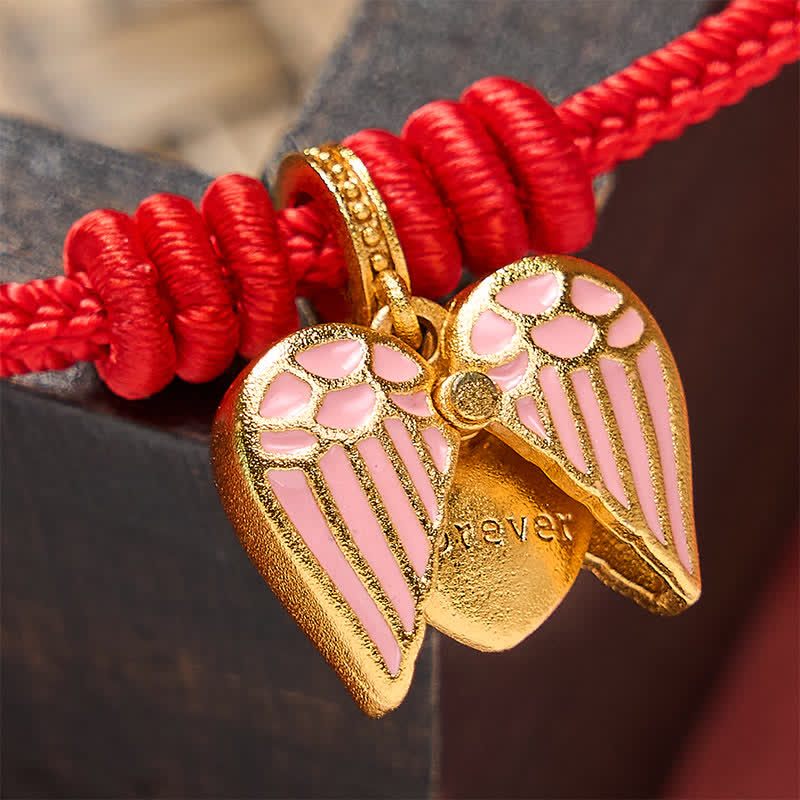 Nimara Ritual Handmade Braided Red String Love Heart Charm Protection Luck Bracelet