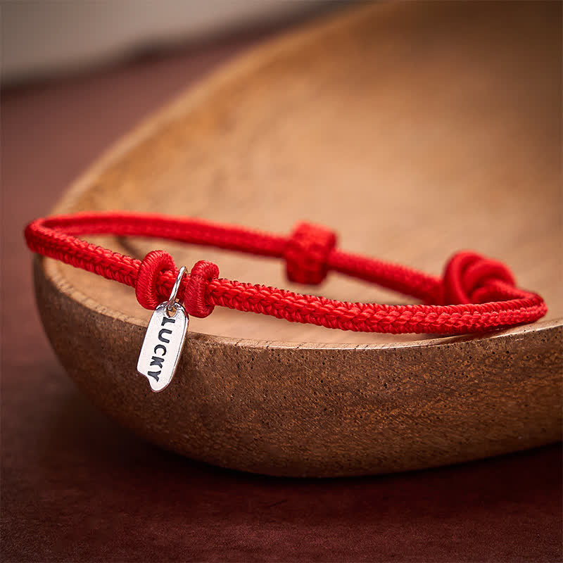Nimara Ritual Handmade Braided Red String LUCKY Charm Adjustable Bracelet