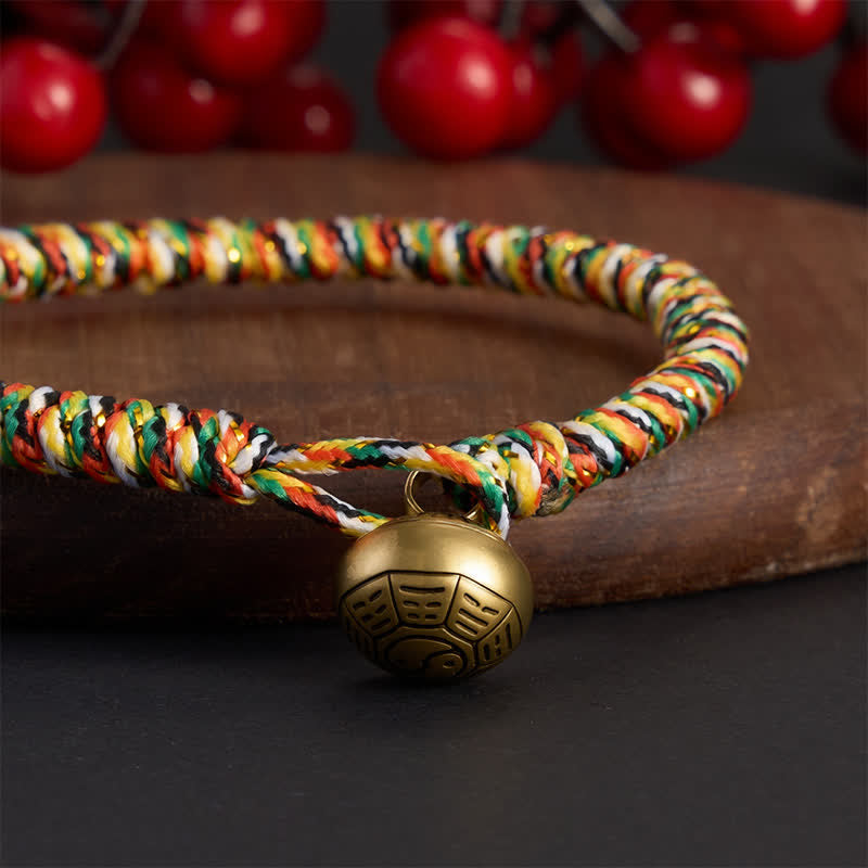 Nimara Ritual Hand-woven Colorful String Lotus Balance Braided Bracelet