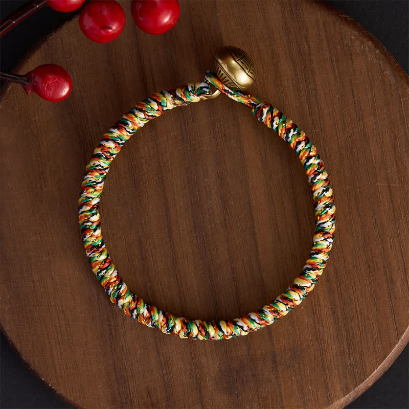 Nimara Ritual Hand-woven Colorful String Lotus Balance Braided Bracelet