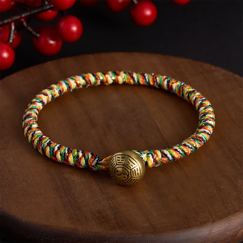 Nimara Ritual Hand-woven Colorful String Lotus Balance Braided Bracelet