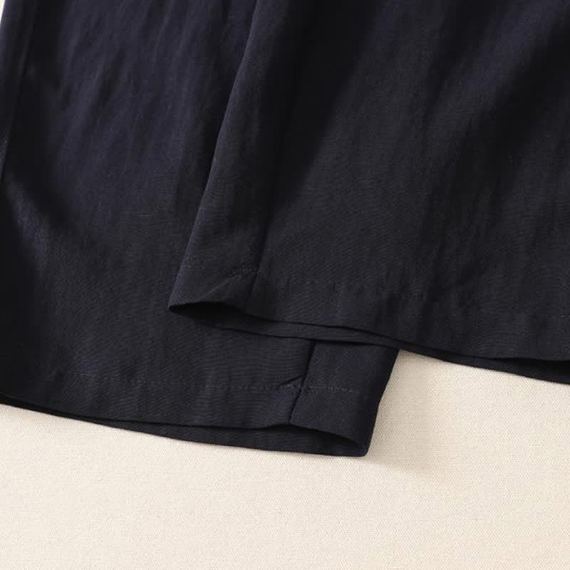 Nimara Ritual Summer Casual Drawstring Solid Cropped Pants Women's Wide Leg Pants With Pocket