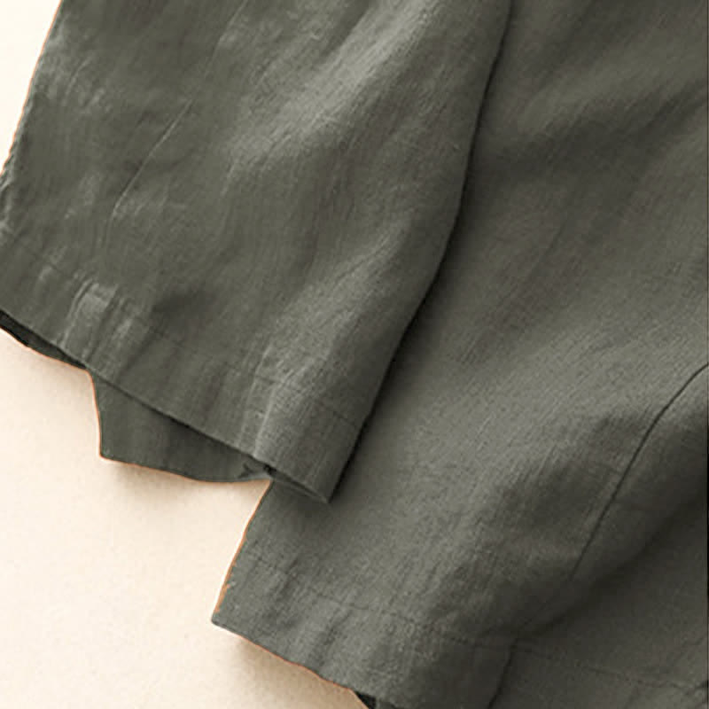 Nimara Ritual Summer Casual Minimalist Drawstring Solid Ankle Pants Women's Straight Leg Pants With Pockets