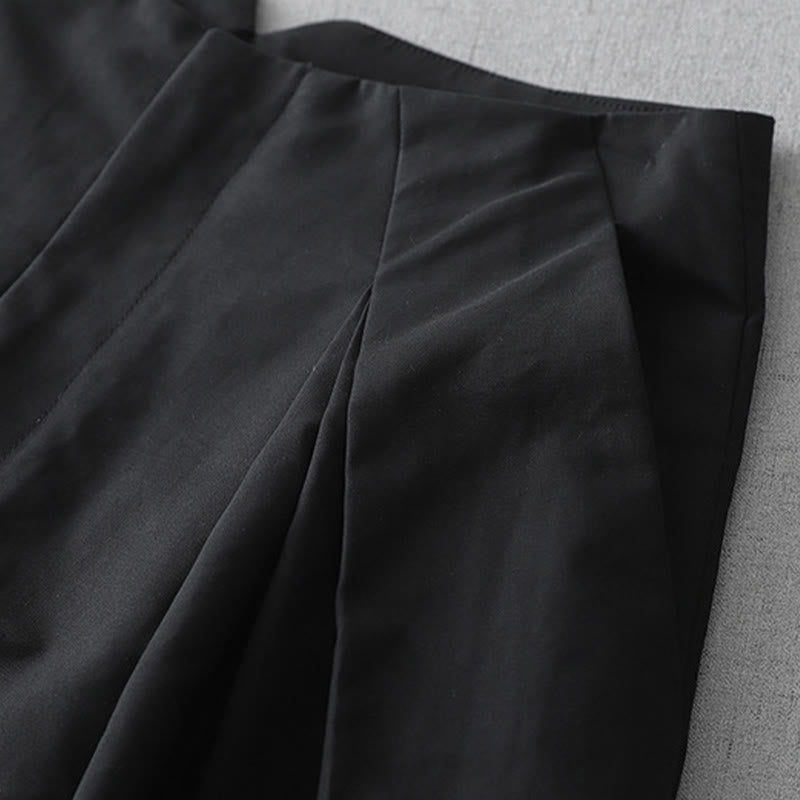 Nimara Ritual Summer Minimalist Elegant Solid Zipper Design Women's Shorts With Pockets