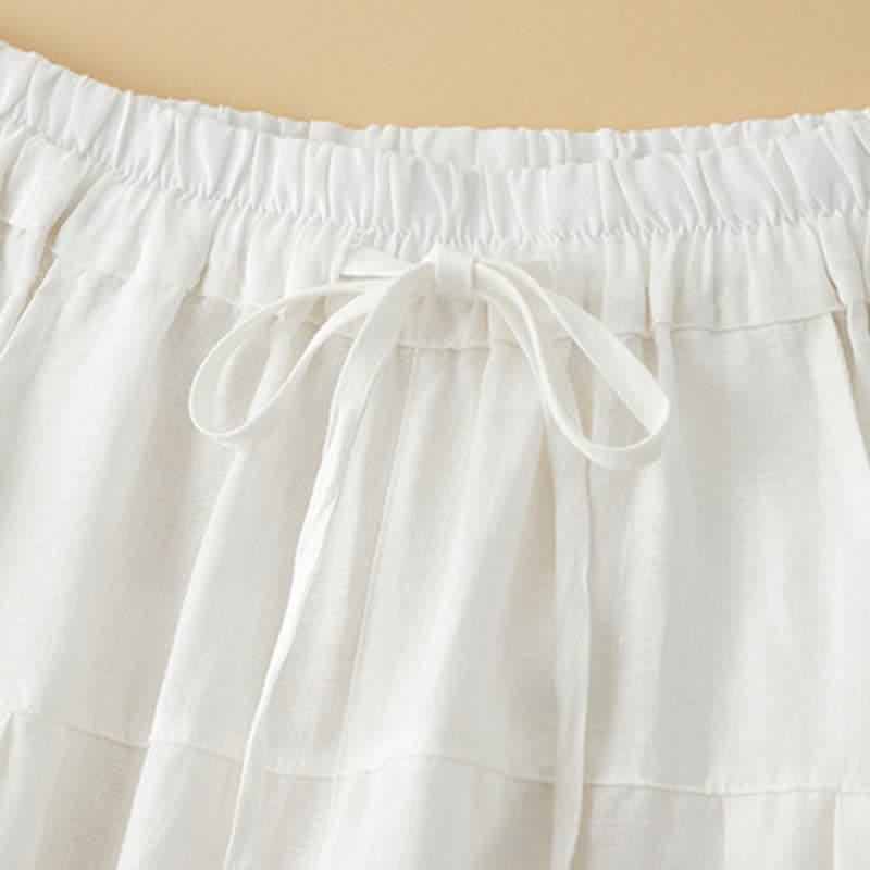 Nimara Ritual Summer Casual Minimalist Drawstring Solid Ankle Pants Women's Harem Pants With Pocket