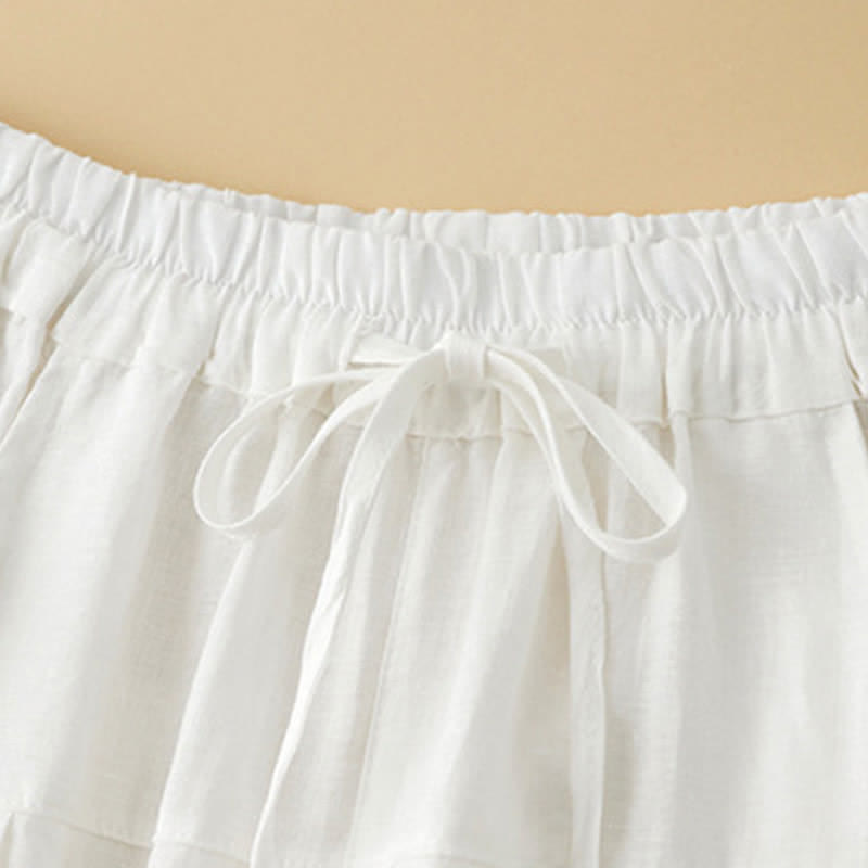 Nimara Ritual Summer Casual Minimalist Drawstring Solid Ankle Pants Women's Harem Pants With Pocket