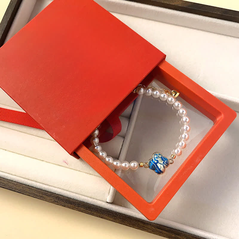 Nimara Ritual Pearl Song Brocade Clover Purity New Chinese Bracelet