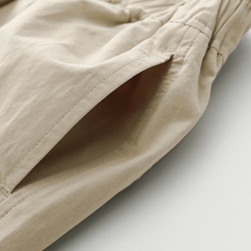 Nimara Ritual Spring Summer Casual Minimalist Solid Cropped Pants Women's Wide Leg Pants With Pockets