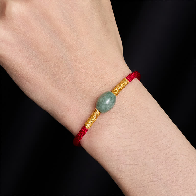 Nimara Ritual Jade Bead Red String Protection Bracelet