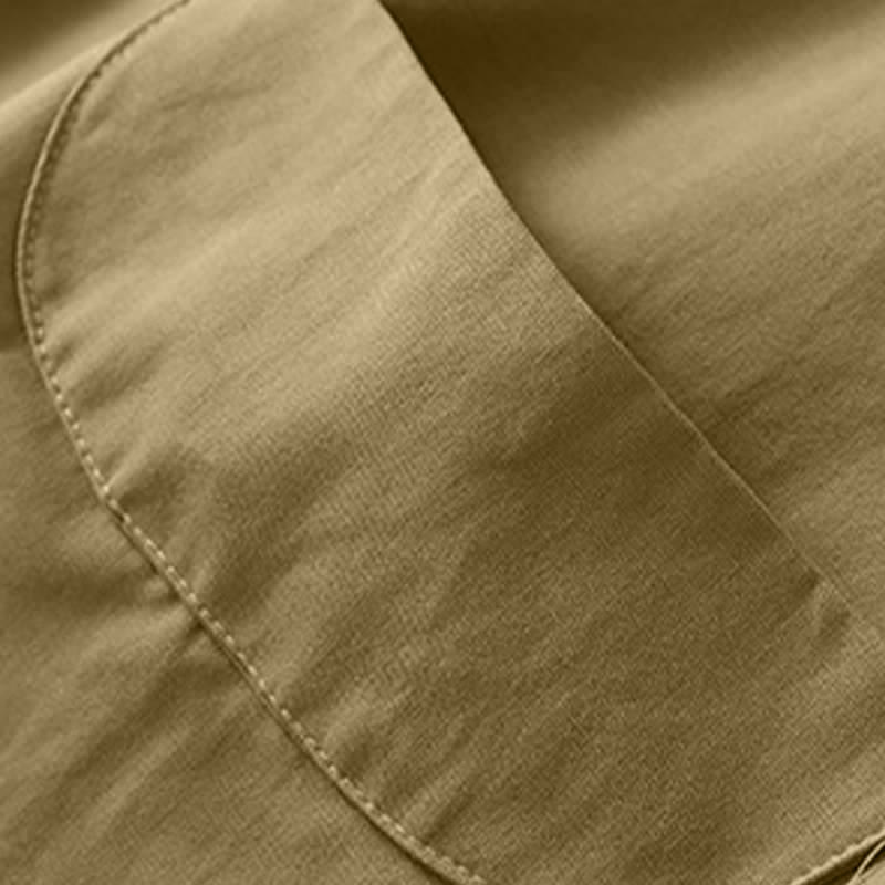 Nimara Ritual Summer Casual Minimalist Button-Up Solid Women's Sleeveless Shirts Tank Top With Pocket