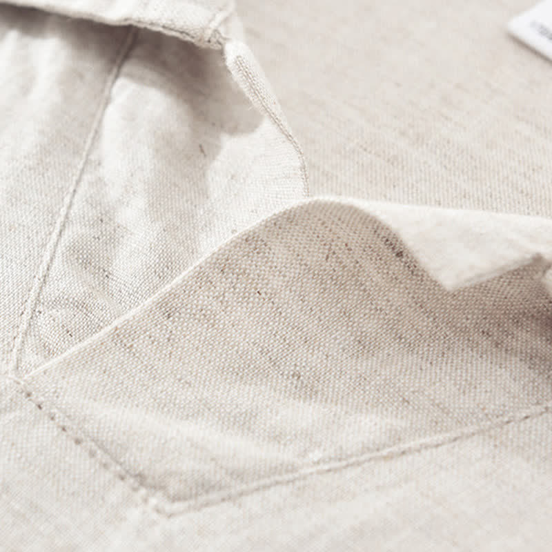 Nimara Ritual Summer Casual Minimalist Side Slit Solid Lapel Collar Men's Short Sleeve Shirts