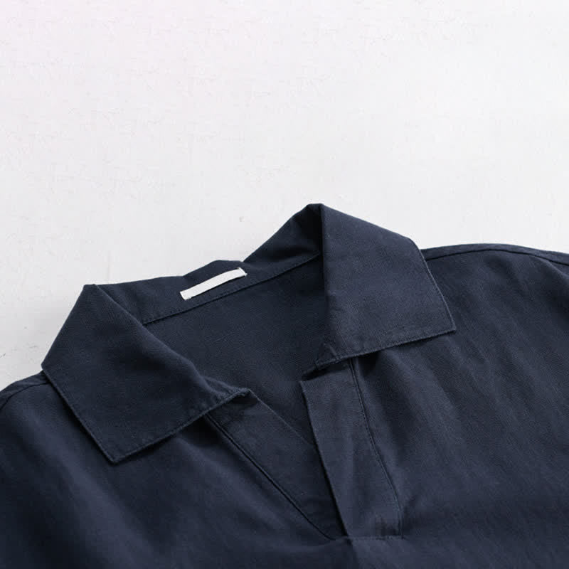 Nimara Ritual Summer Casual Minimalist Solid Men's Short Sleeve Shirts