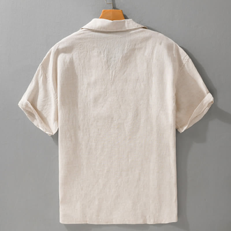 Nimara Ritual Summer Casual Minimalist Solid Men's Short Sleeve Shirts