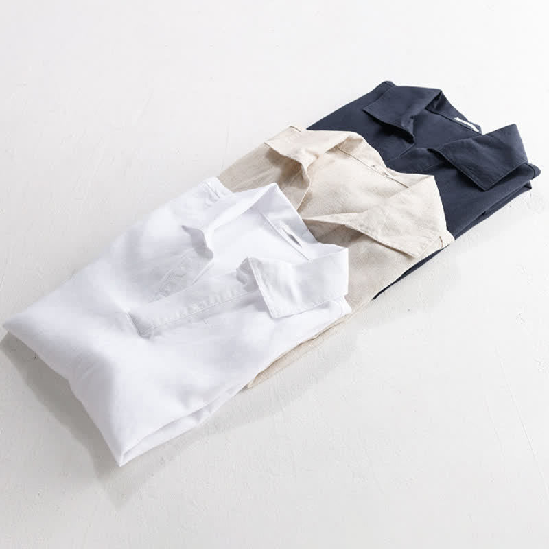 Nimara Ritual Summer Casual Minimalist Solid Men's Short Sleeve Shirts