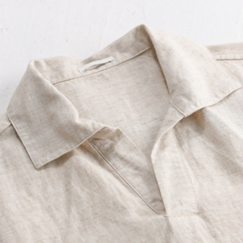 Nimara Ritual Summer Casual Minimalist Solid Men's Short Sleeve Shirts