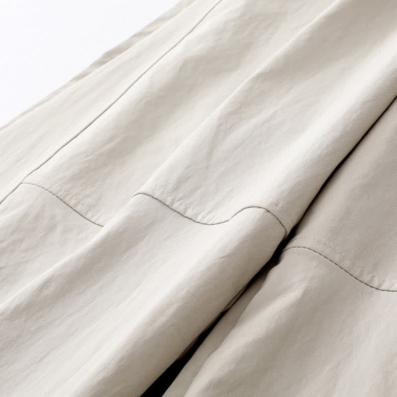 Nimara Ritual Summer Casual Minimalist Drawstring Solid Cotton Ankle Pants Women's Harem Pants With Pocket