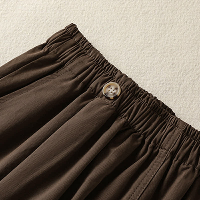 Nimara Ritual Summer Casual Minimalist Solid Women's Shorts With Pocket