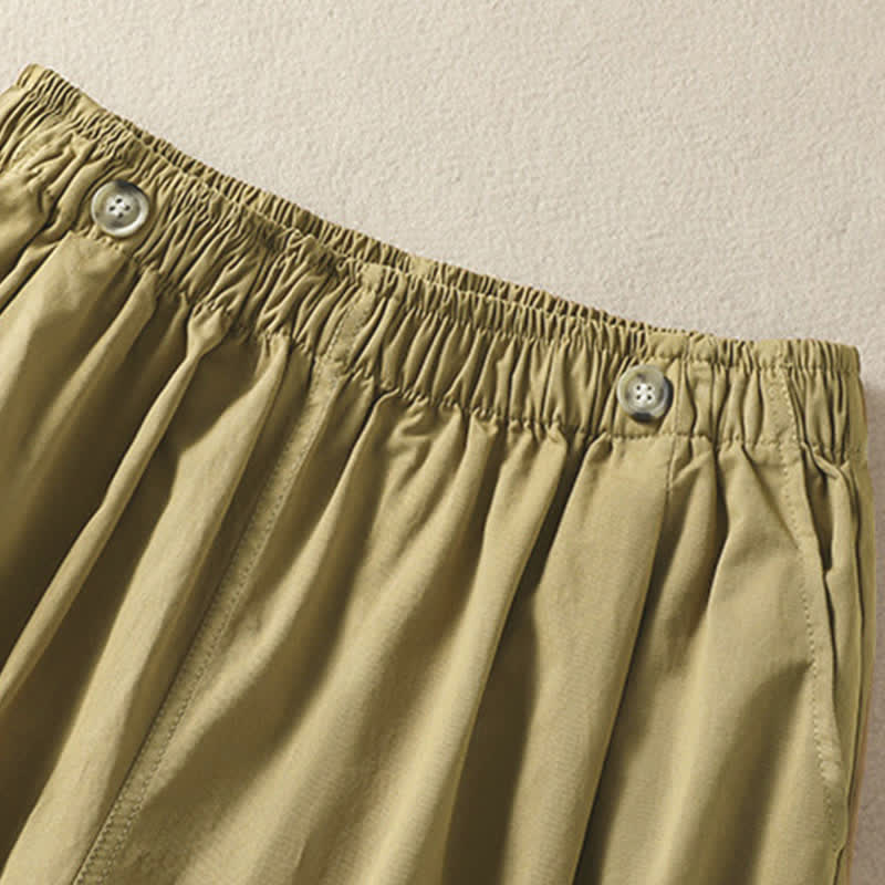 Nimara Ritual Summer Casual Minimalist Solid Women's Shorts With Pocket