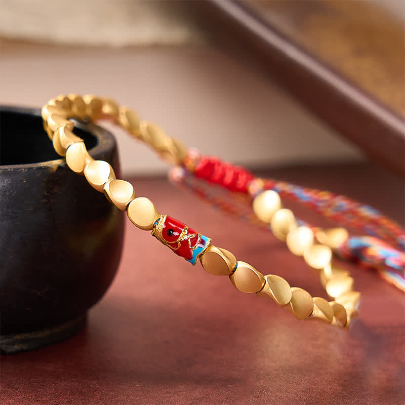 Nimara Ritual Copper Koi Fish Success Vintage Ethnic Bracelet